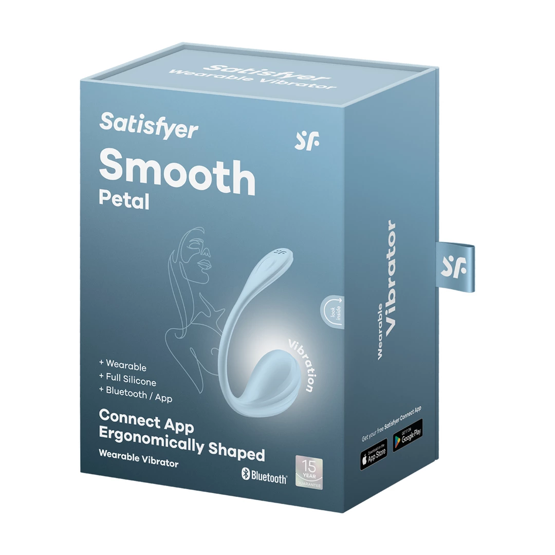 Satisfyer Smooth Petal Connect App - Wibrujący model do noszenia - Anelma do majtek
