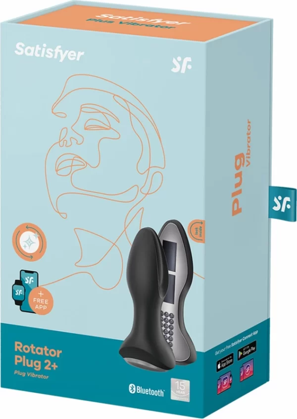 Satisfyer Rotator Plug 2+ - WibrujÄ…ca wtyczka z funkcjÄ… rotacji Bluetooth