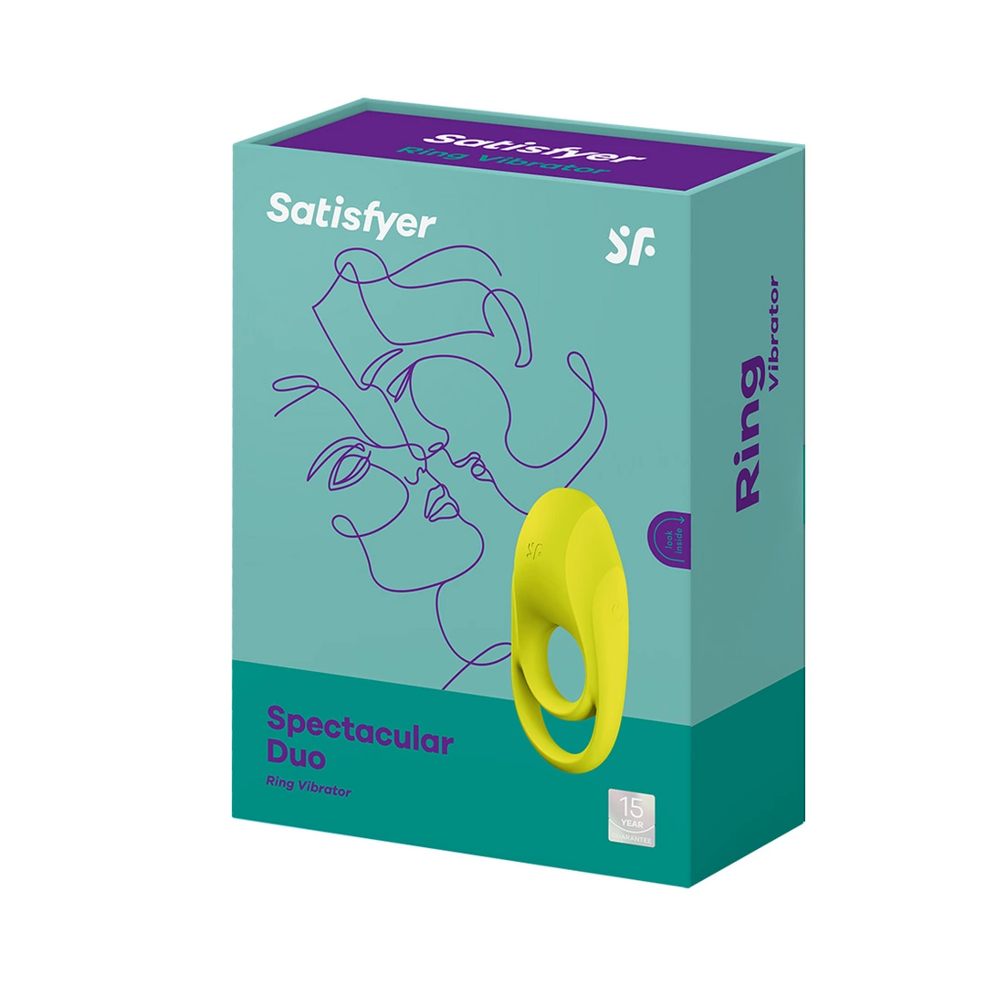 Satisfyer Spectacular Duo - silikonowy pierścień z podwojną funkcją - Anelma eroticshop