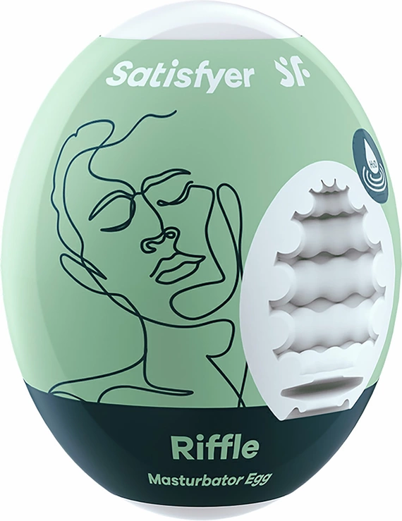 Satisfyer EGGCITED Riffle Intimate Egg combines waterproof construction and flexible elastomer for comfortable