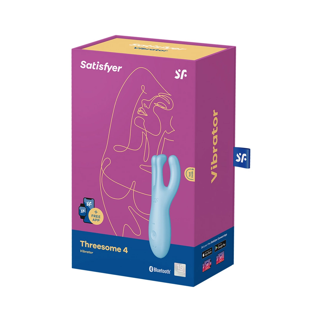 Satisfyer Threesome 4 - Model z 3 silnikami i aplikacją Bluetooth - Anelma stymulatory łechtaczki