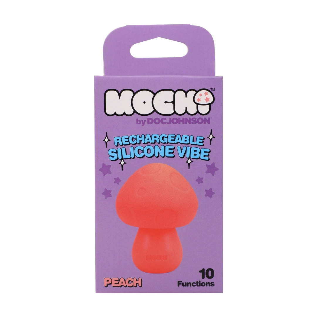 Blush Novelties Mushroom Vibe Silicone Rechargeable Peach