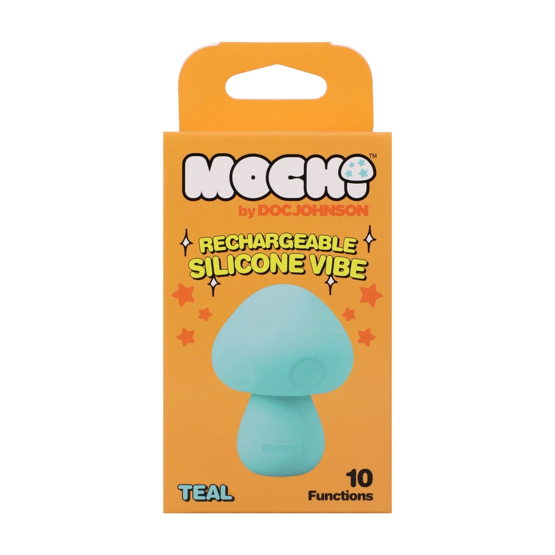CalExotics Mushroom Vibe Silicone Rechargeable Massager Teal