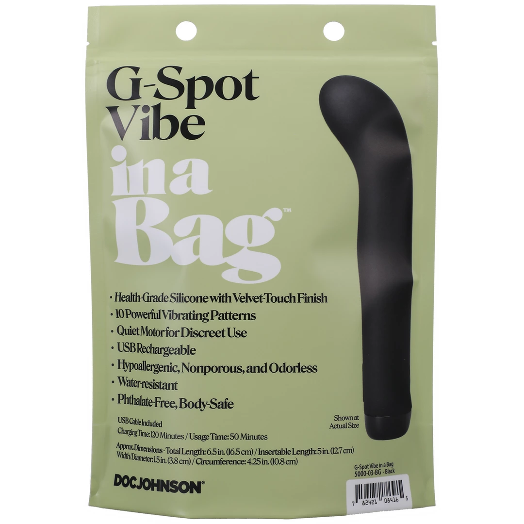 Doc Johnson Silikonowy Model G-Spot Czarny 10-Funkcyjny USB