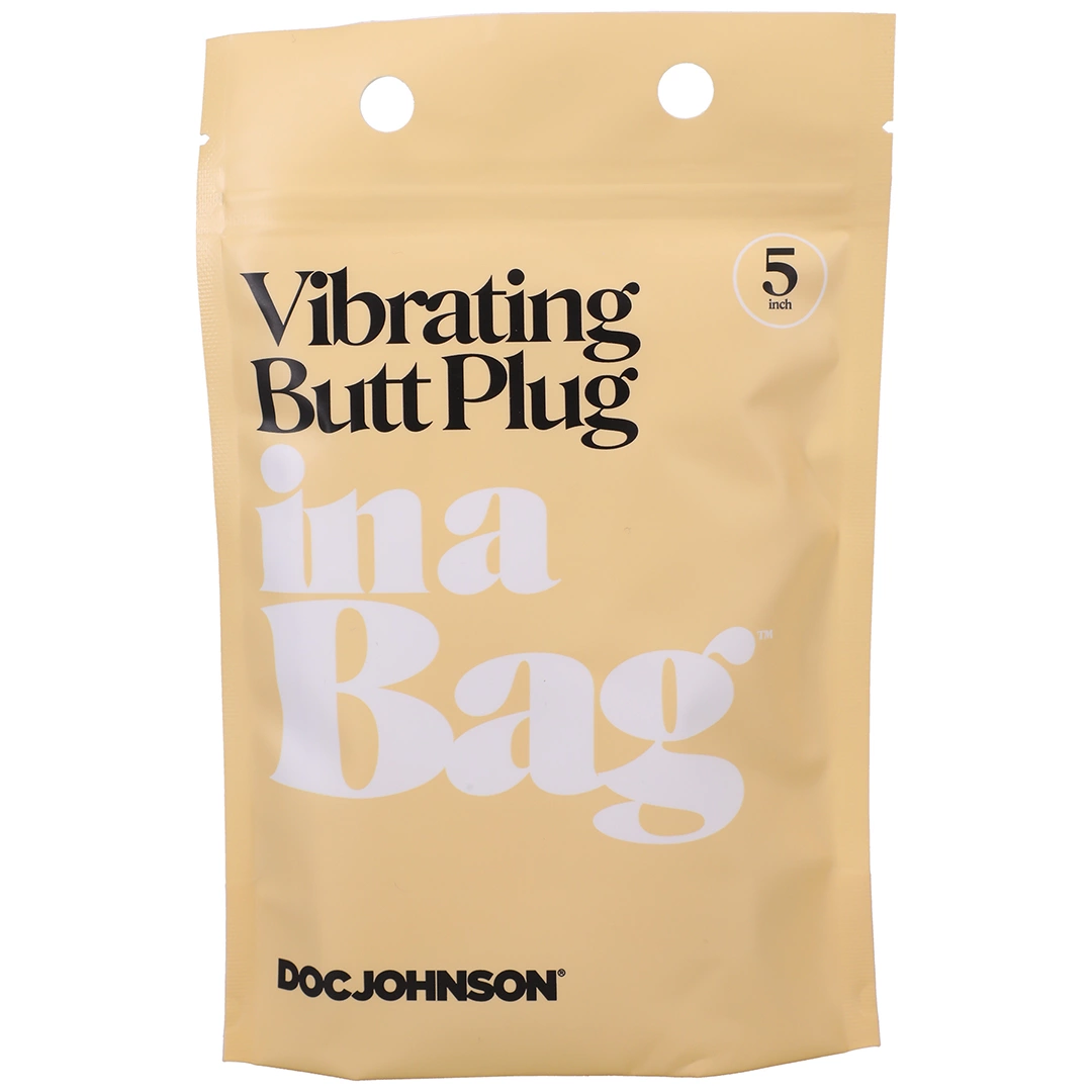 Doc Johnson Silicone Black Anal Plug 12 cm with 10-Function Bullet. Butt plug. See functions