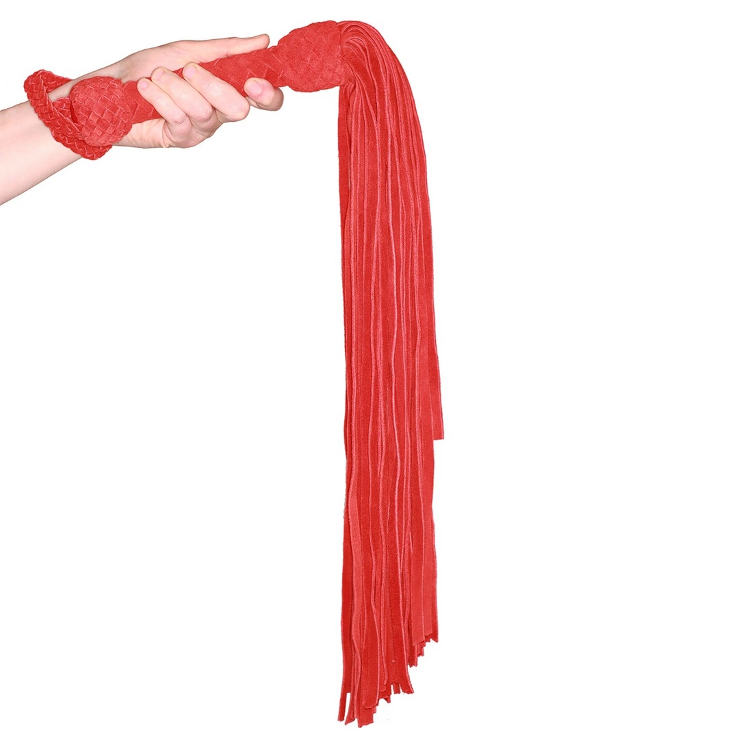 Prowler RED Leather Suede Flogger Red Prowler RED Leather Suede Flogger Red