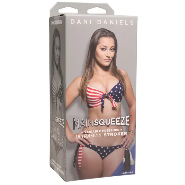 Doc Johnson Main Squeeze Dani Daniels ULTRASKYN Vanilla Intimate Device combines an ergonomic design for comfortable