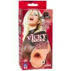Doc Johnson Vicky Quickie Oral Sleeve Compact UR3 6-inch Transparent combines flexible elastomer and an ergonomic design in a practical