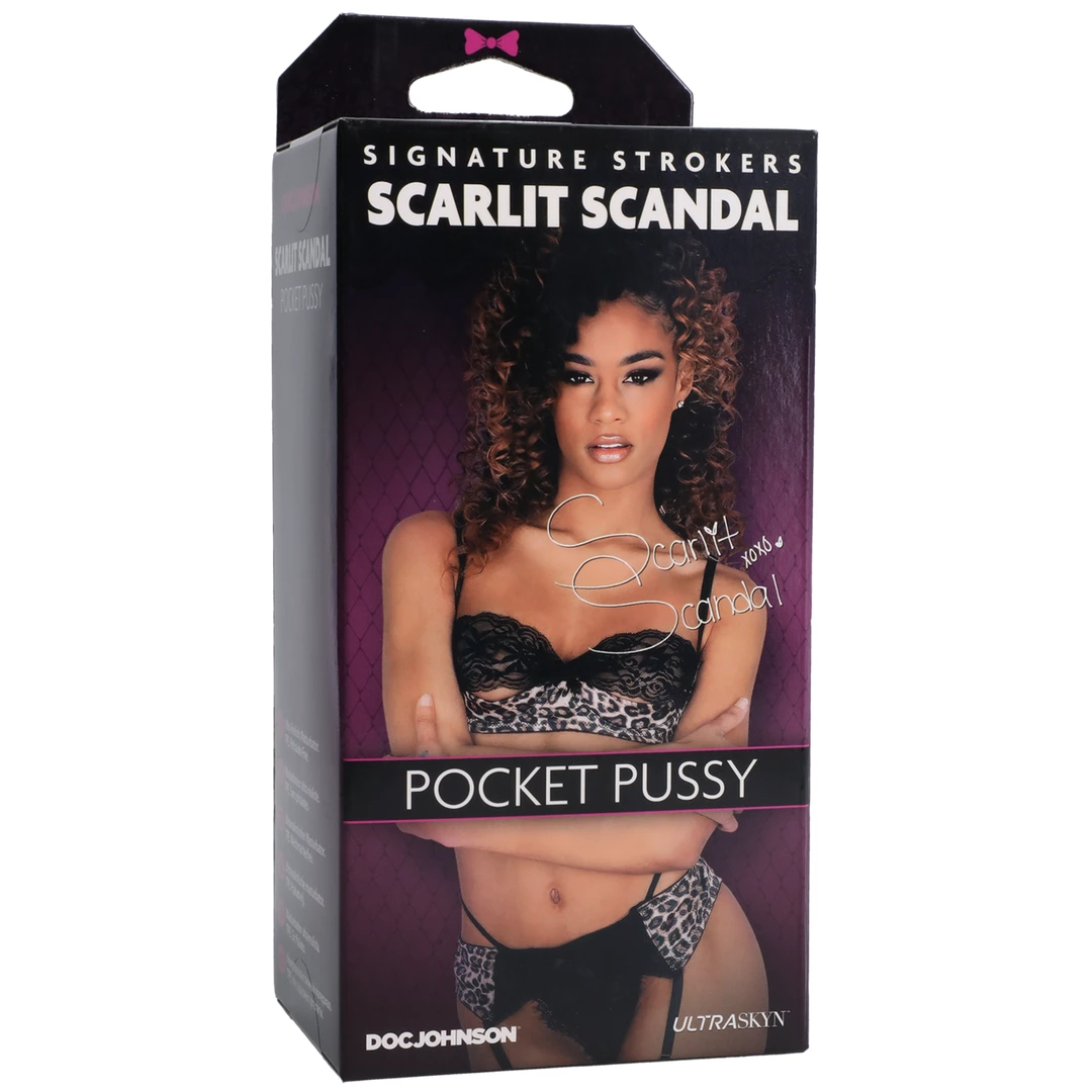 Doc Johnson Scarlit Scandal ULTRASKYN Intimate Device Caramel combines an ergonomic design for comfortable