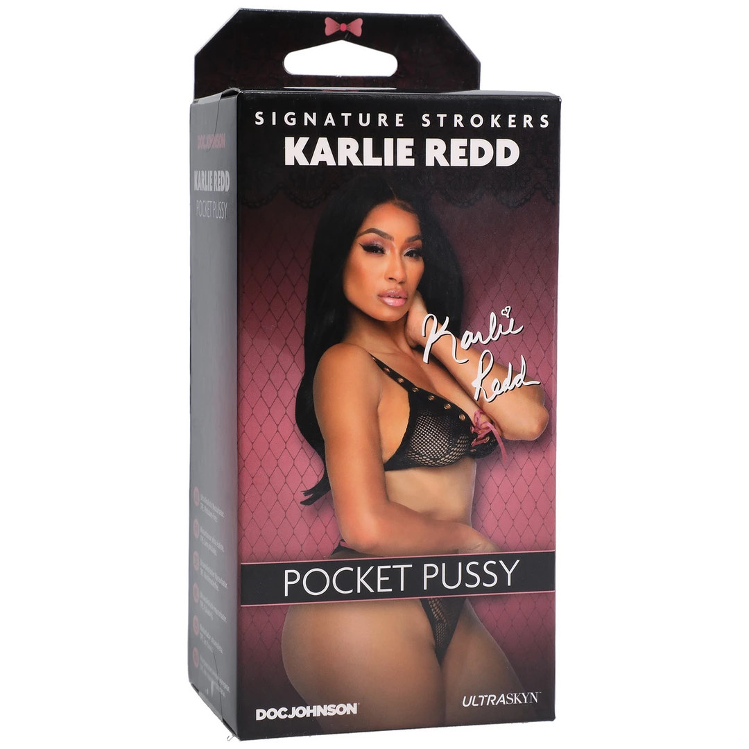 Doc Johnson Karlie Redd ULTRASKYN Handheld Intimate Device combines an ergonomic design for comfortable