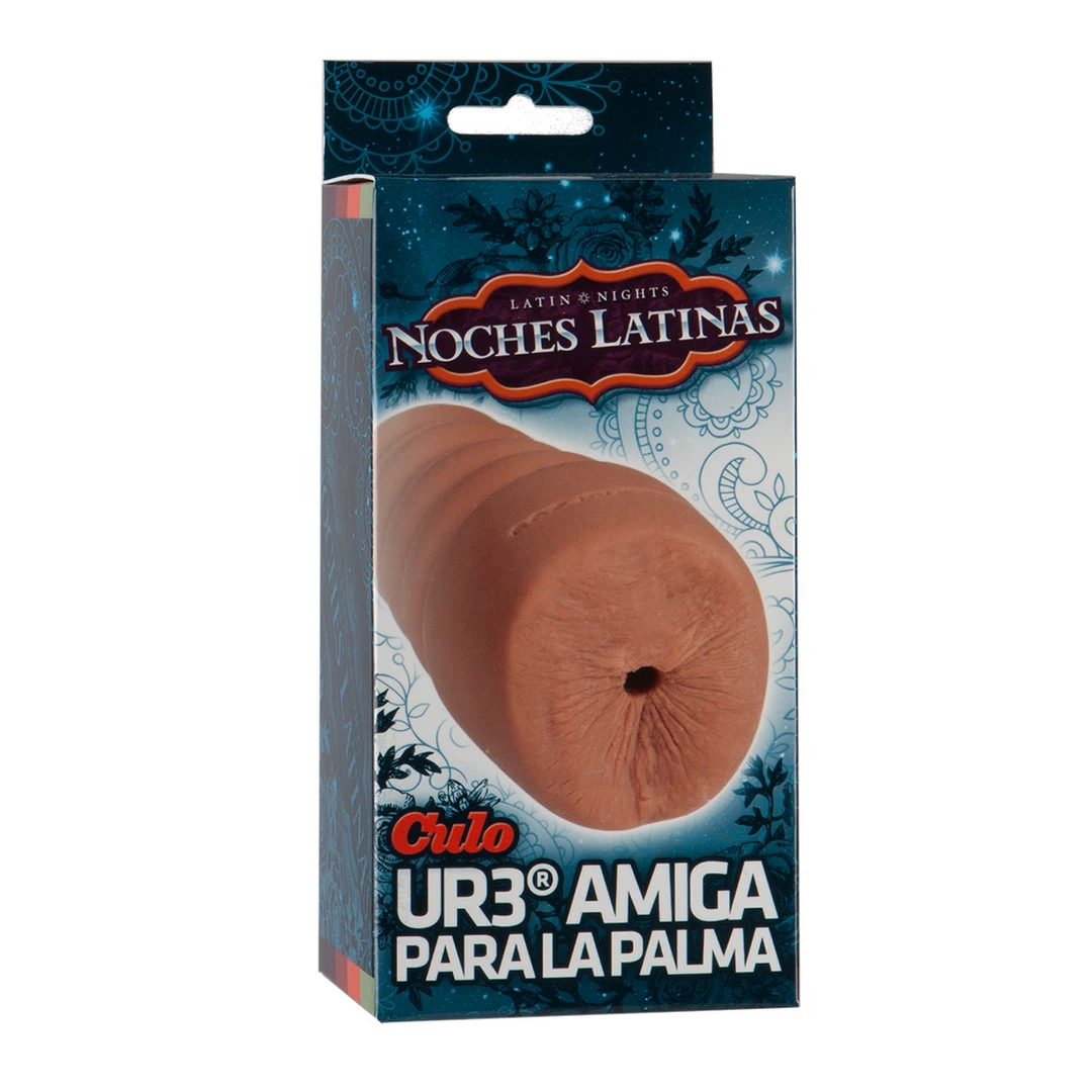 Doc Johnson Amiga Para La Palma ULTRASKYN Compact Caramel Model combines an ergonomic design for comfortable