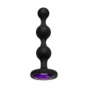 Booty Bling Beaded Plug Silicone Intimate Jewel Medium Black