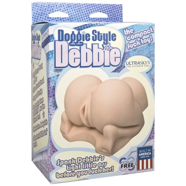 Doc Johnson Doggie Style Debbie ULTRASKYN Intimate Device Dual Entry combines an ergonomic design for comfortable