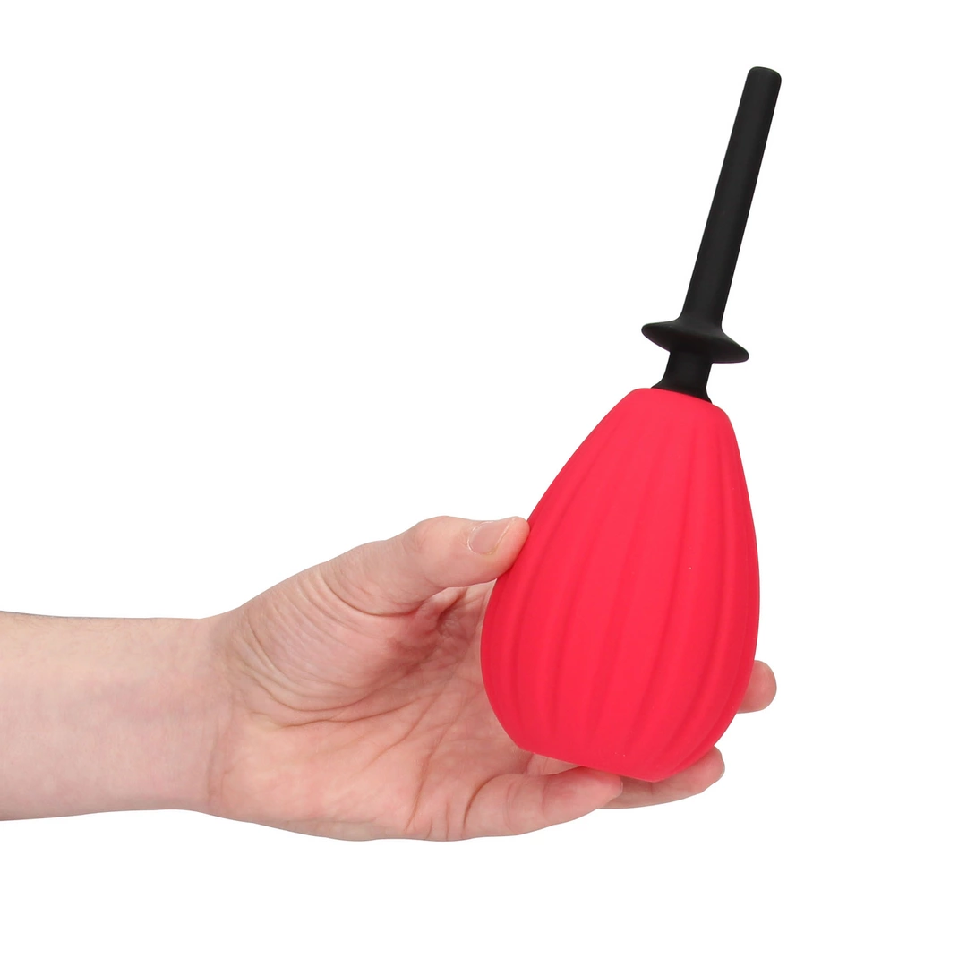Intimate Douche - Anelma CleanStream Prelude Enema Bulb Kit Red - Slow-Flow Valve System. Intimate douche. See functions
