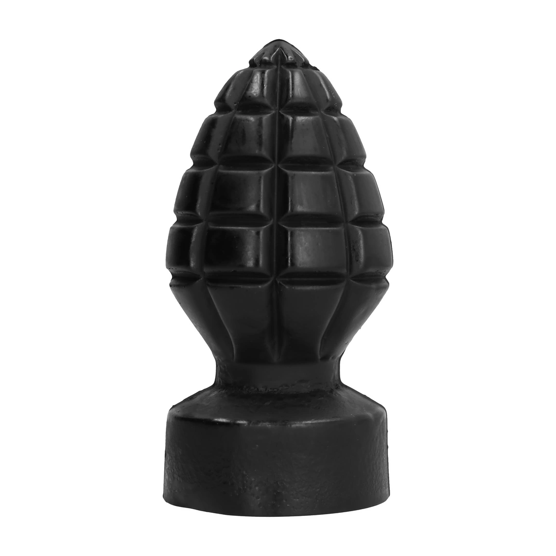 All Black Model 73 Anal Plug 14 cm - Hand Grenade Design