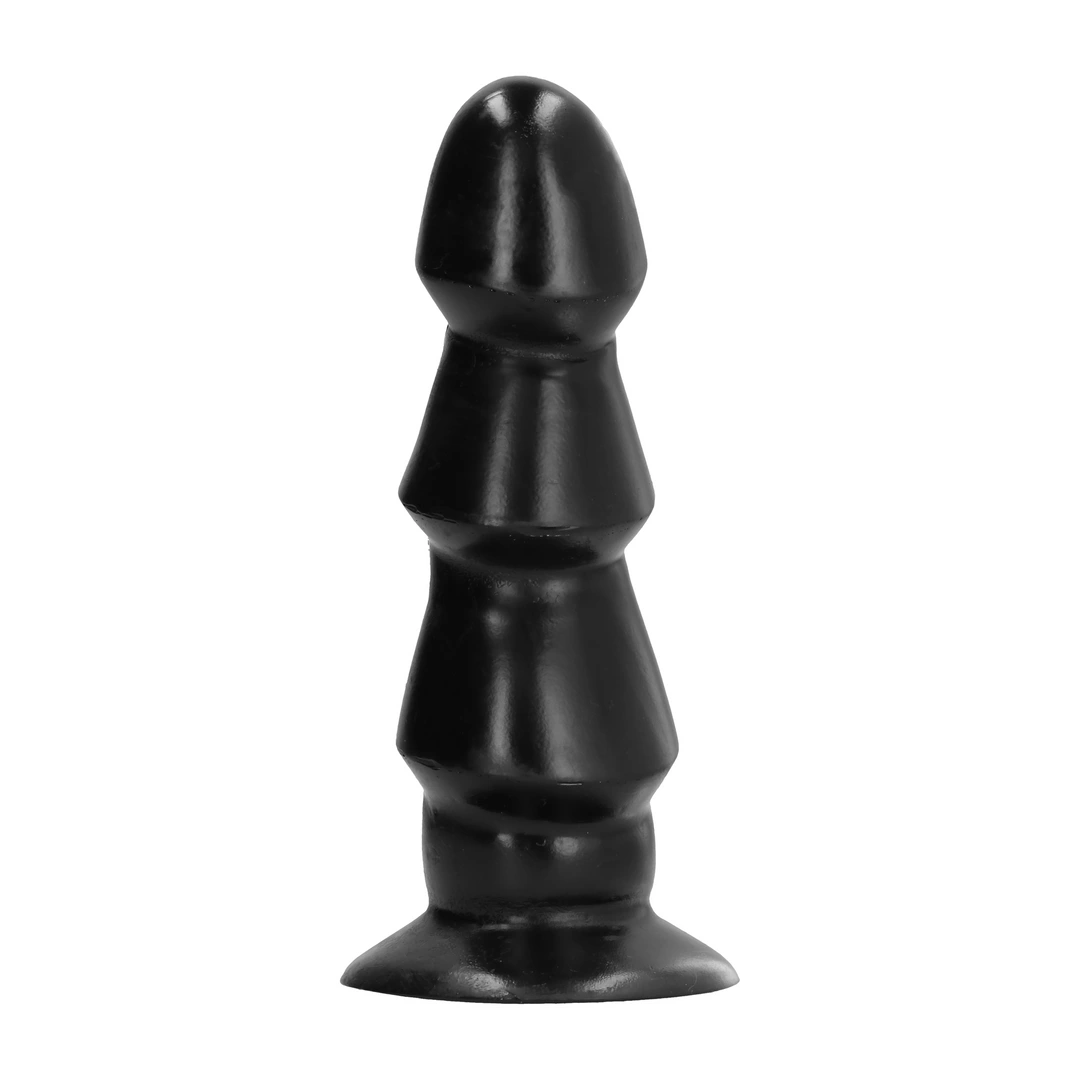 All Black Model 5530 Multi-Ring Intimate Silicone Device 17 cm Black