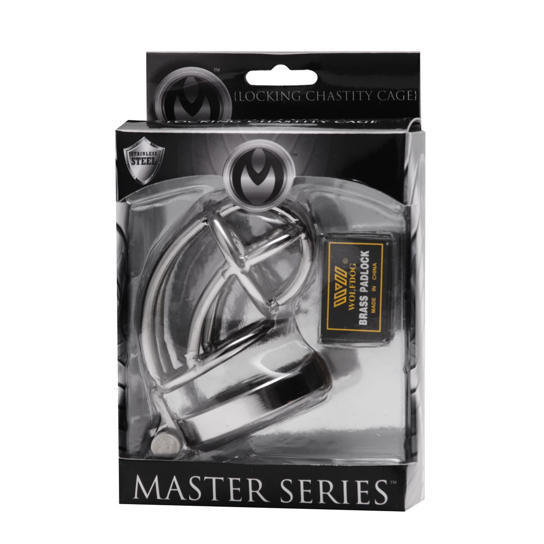 Captus Stainless Steel Compact Chastity System with Locking
