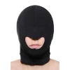 XR Brands Spandex Face Mask Open Mouth Lightweight Black