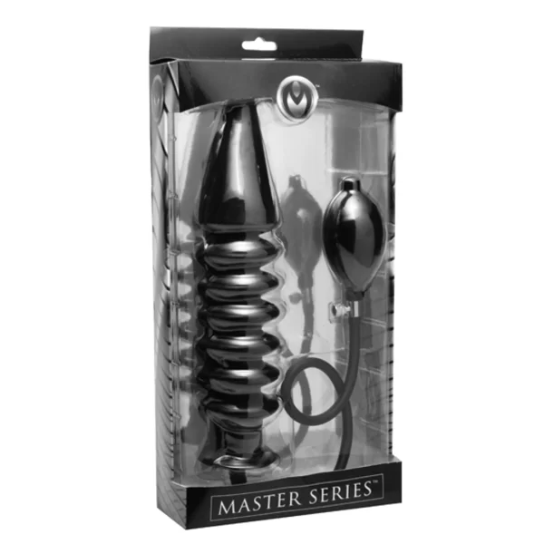 XR Brands Master Series XL Korek anatomiczny nadmuchiwany czarny