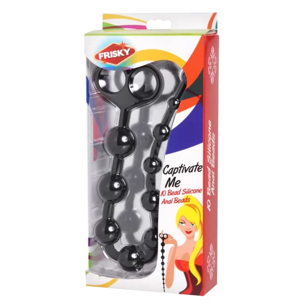 XR Brands 10-elementowy zestaw silikonowych koralikow
