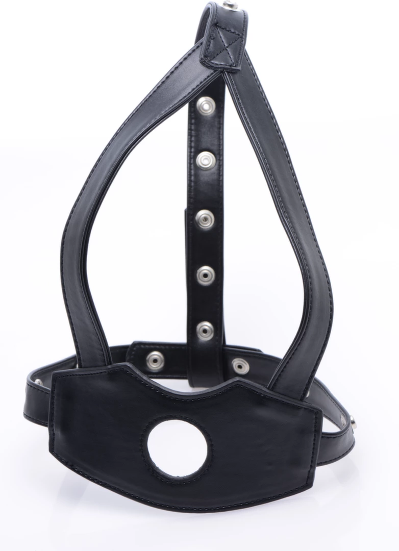 XR Brands Master Series uprzÄ…Å¼ twarzowa z elementem anatomicznym czarna