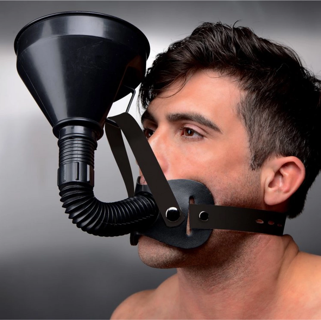 XR Brands Model Funnel Gag - System z lejkiem do ust