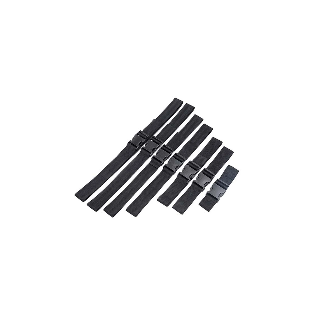 XR Brands Subdued Body Straps - Regulowany zestaw pasow czarny