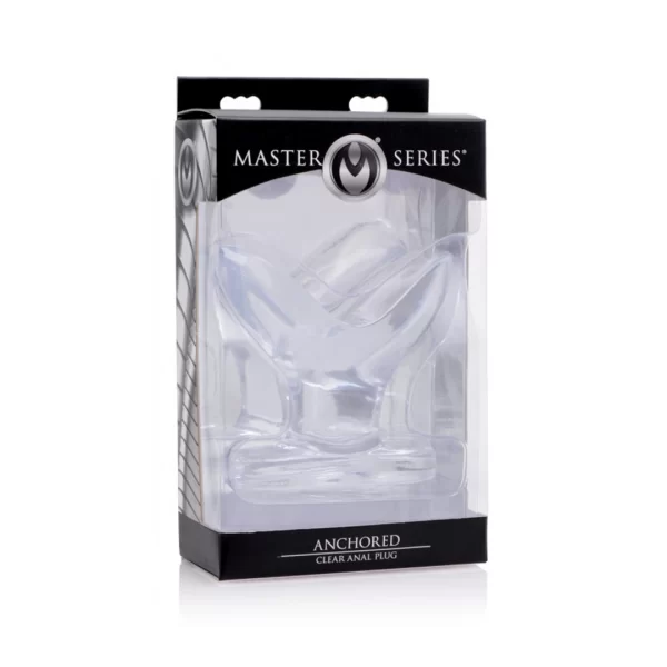 XR Brands Przezroczysty korek analny Anchor Plug elastyczny 3