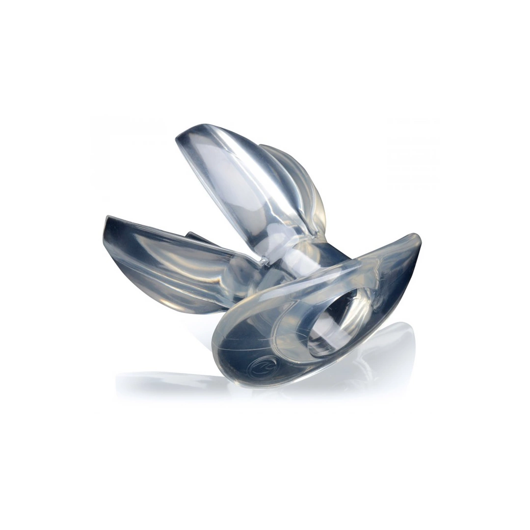 XR Brands Master Series Clear Expanding Dilator 4.5" Adjustable Plug