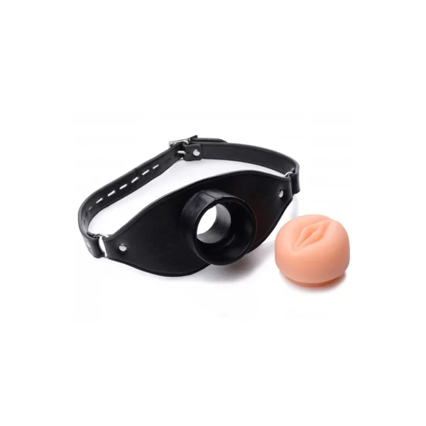 XR Brands Model Open Mouth Gag - Regulowany knebel z otworem