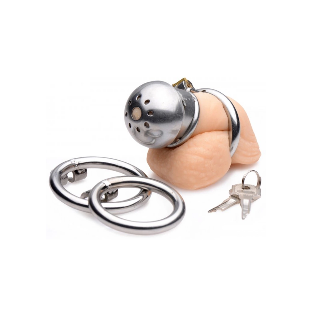 XR Brands Master Series klatka anatomiczna stalowa z zamkiem