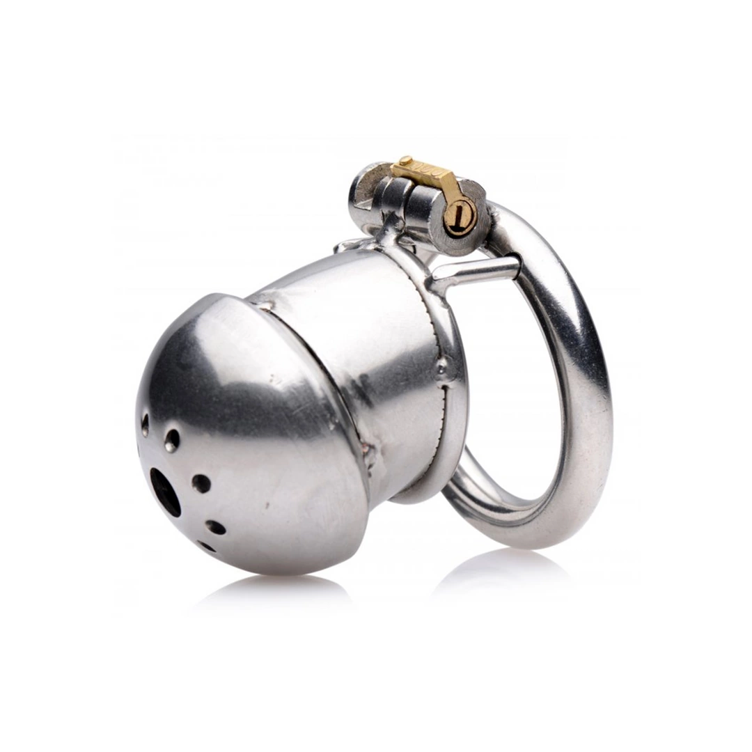 Exile Deluxe Stainless Steel Secure Lock Chastity Cage