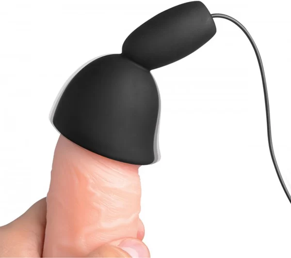 XR Brands Deluxe Silicone Head Stimulator 10-Mode Black