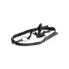 XR Brands Master Series Adjustable Harness with Silicone Plug Black. Butt plug. See functions