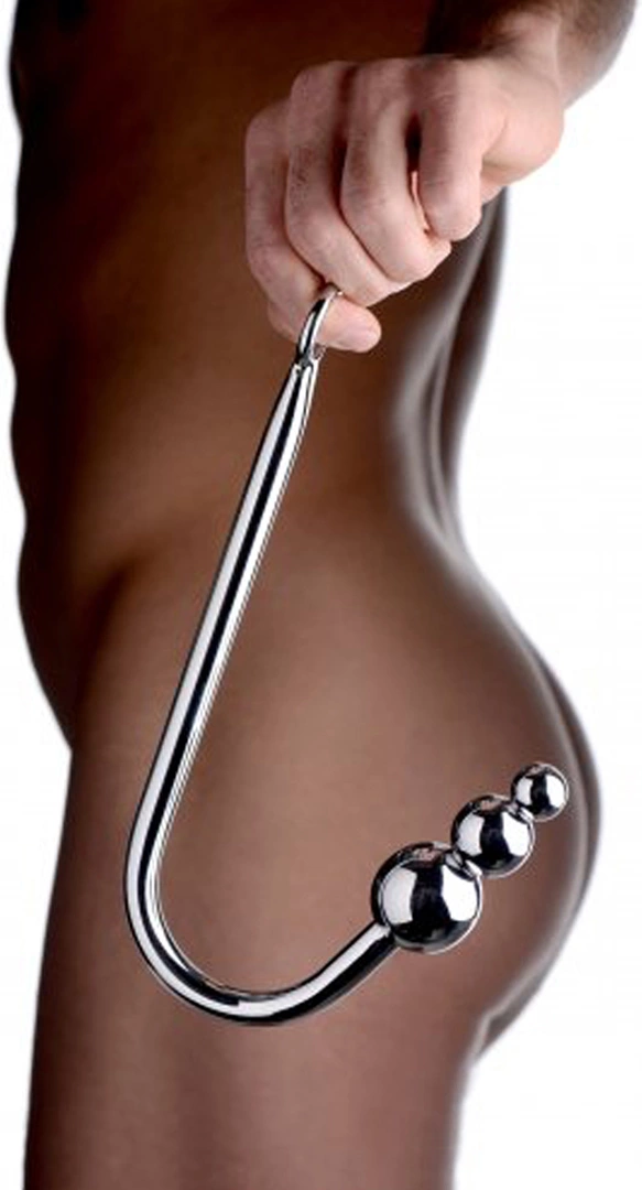 XR Brands Master Series Intimate Beaded Stainless Steel Hook