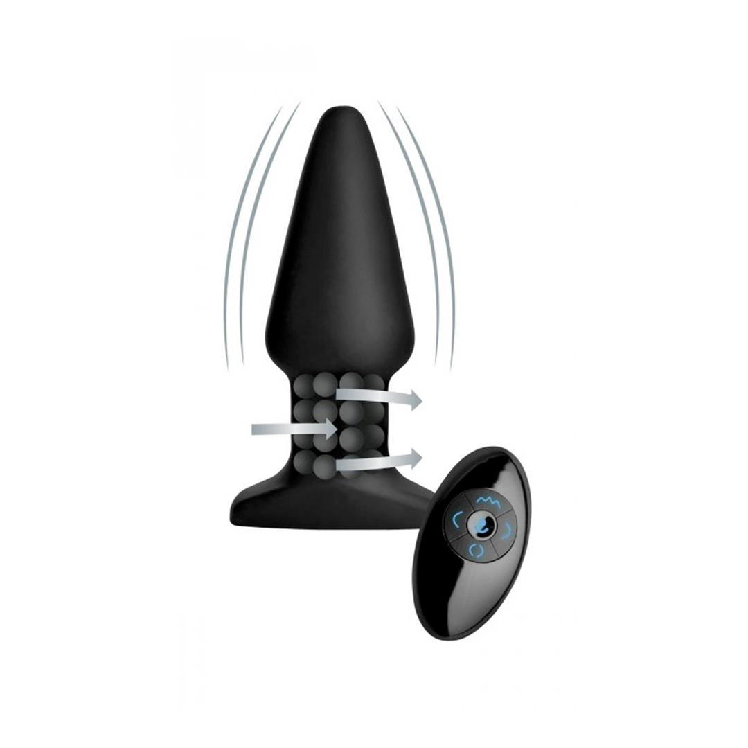 XR Brands Model R Intimate Plug with Rotating Beads