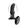 XR Brands Model Curved Rotating Bead Plug with Remote - Black M
