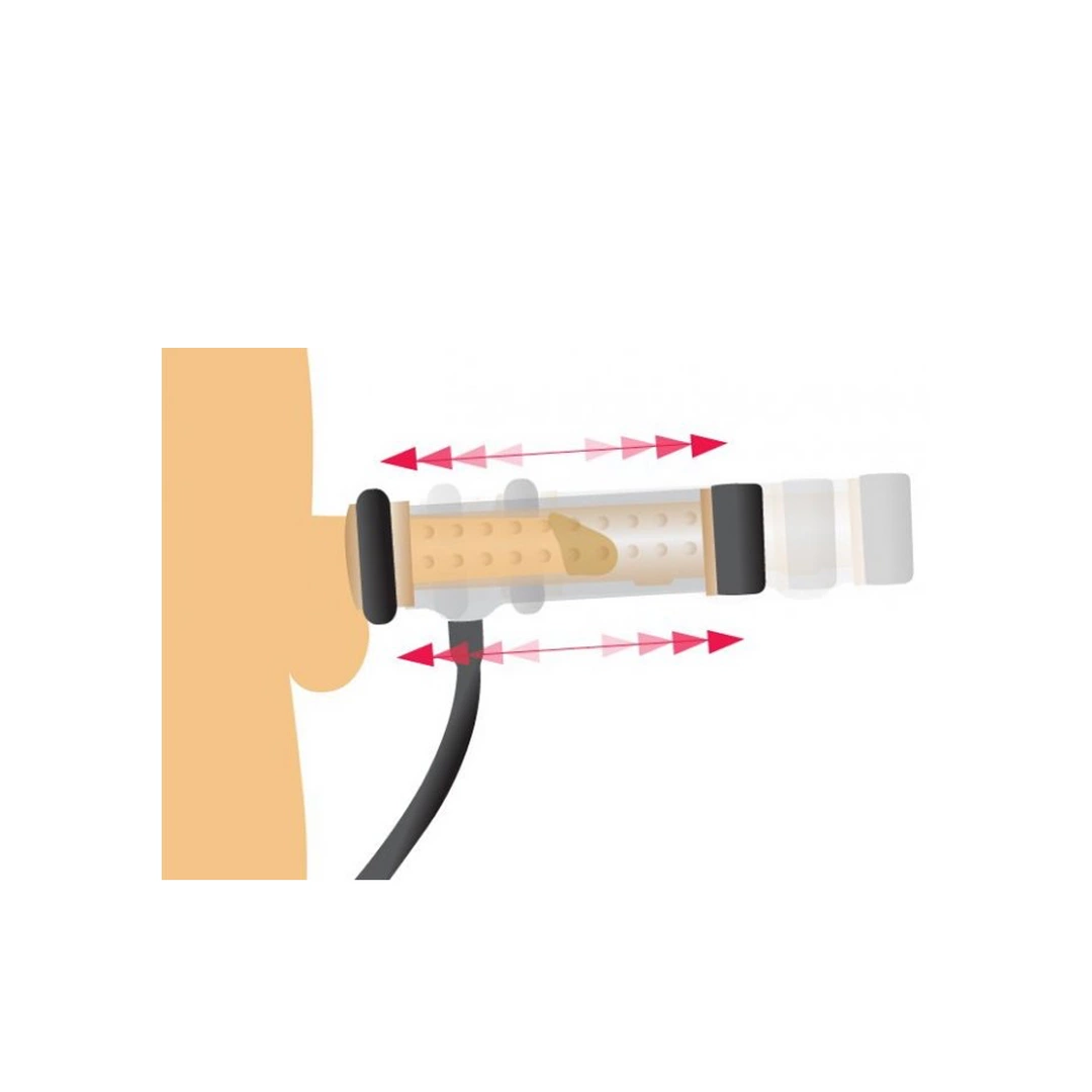 XR Brands Teksturowany cylinder do Milker Automatic Stroker