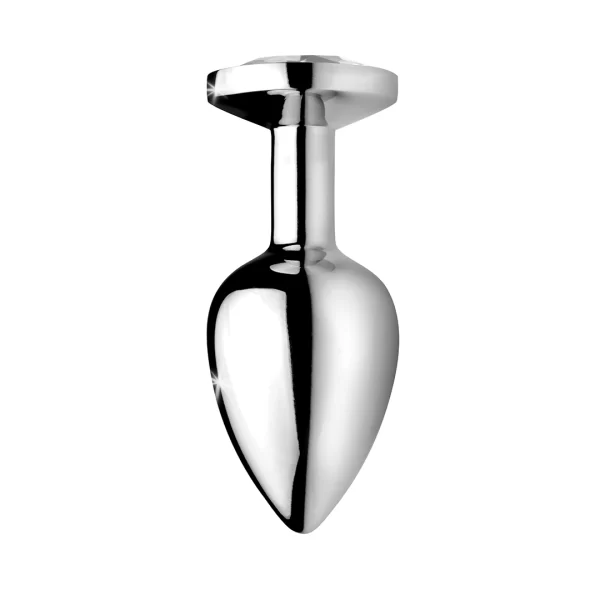 Booty Sparks Clear Gem Plug Small - Aluminum