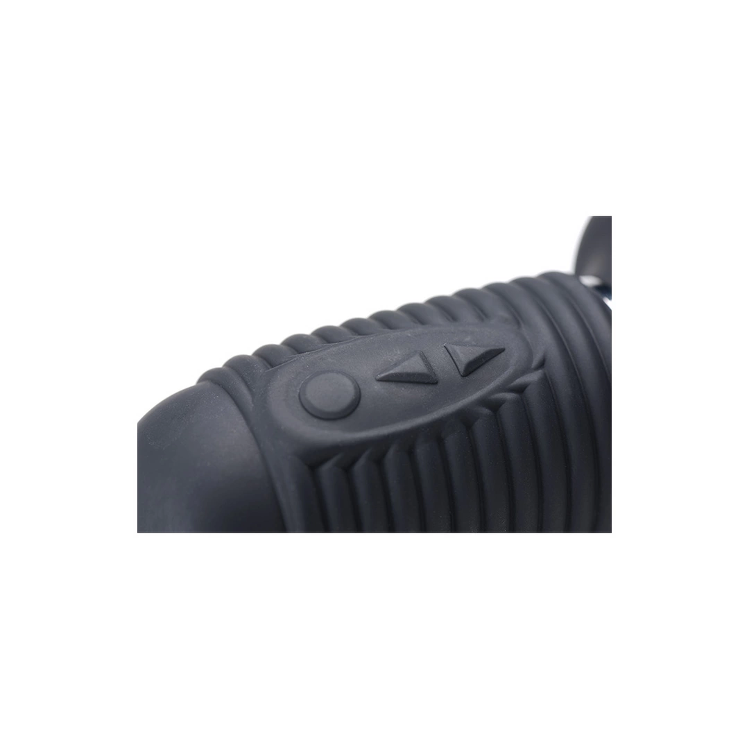 XR Brands Power Pounder Black Vibrating Thrusting Silicone