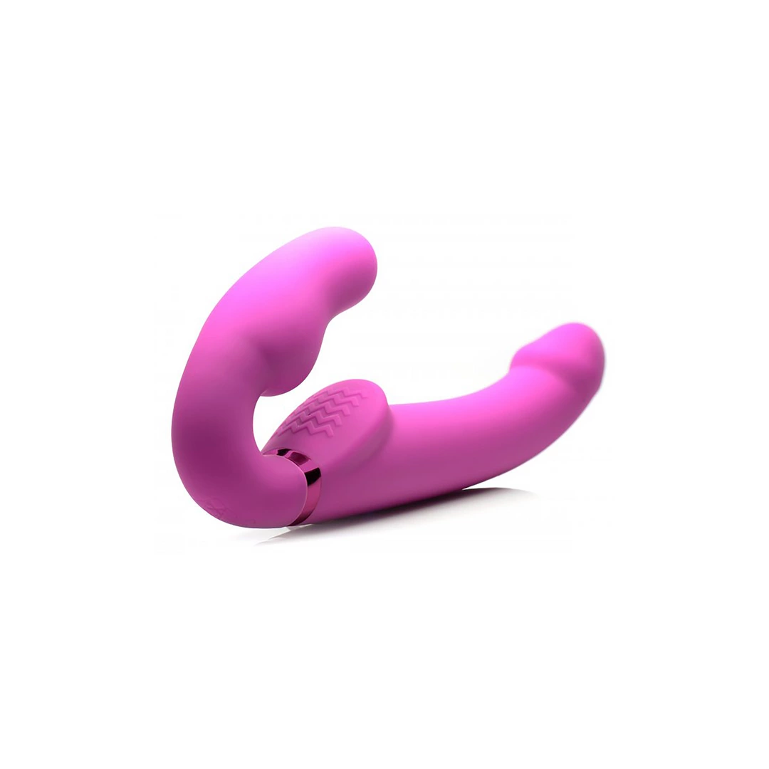 Evoke Ergo Fit Strapless Intimate System with Inflatable Bulb & Remote - Anelma XR Brands Evoke Strapless z pilotem - vibraattori