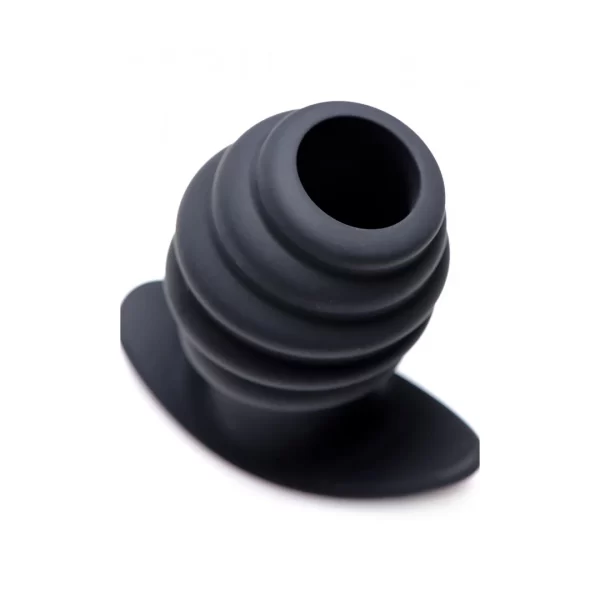 XR Brands HIVE Tunnel Plug Medium Silicone Ribbed Hollow