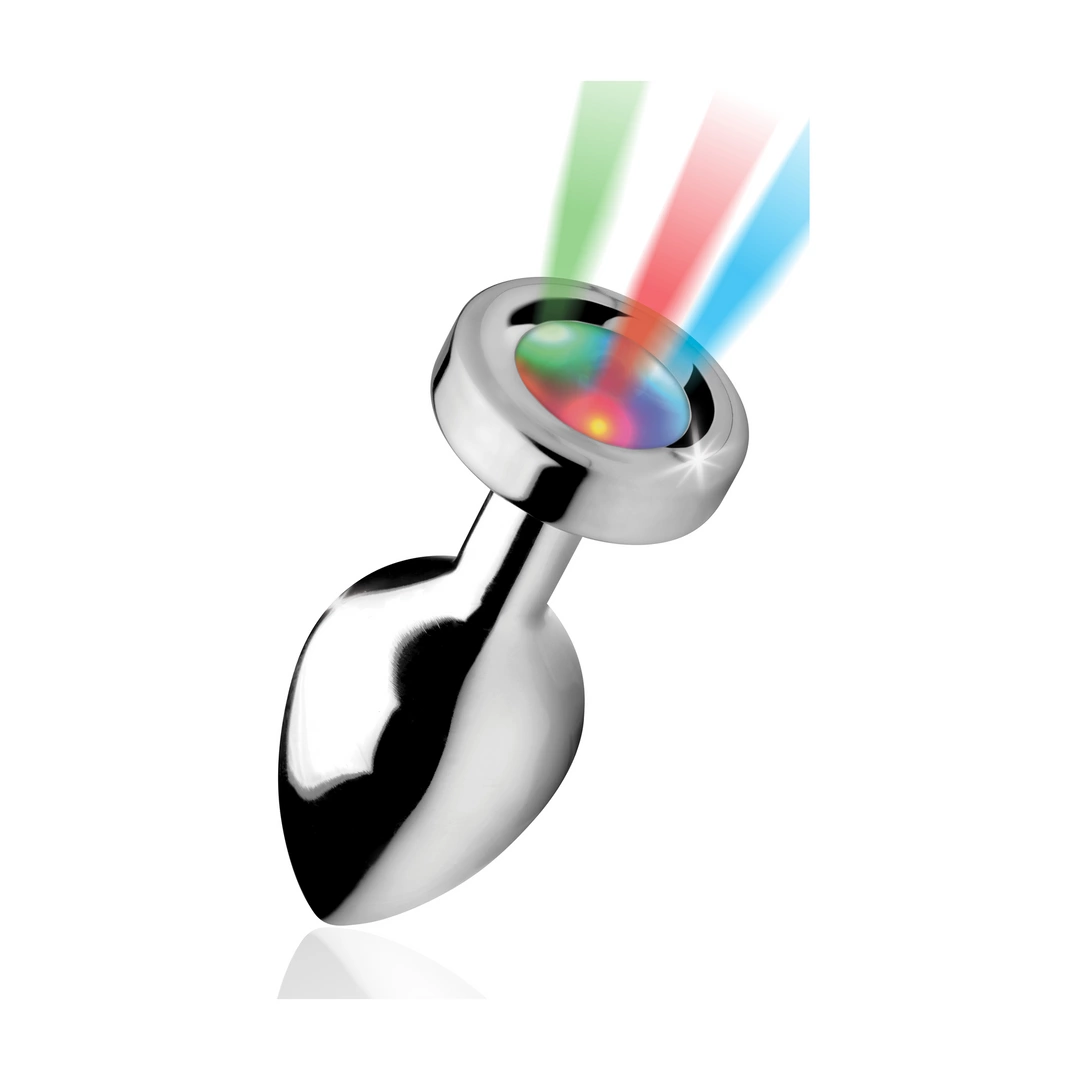 Light Up Medium LED Aluminium Plug - Multicolor Lighting Effect