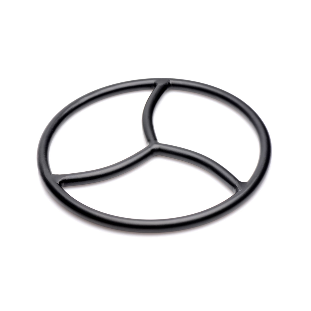 XR Brands Bondage Ring chromowany czarny 8