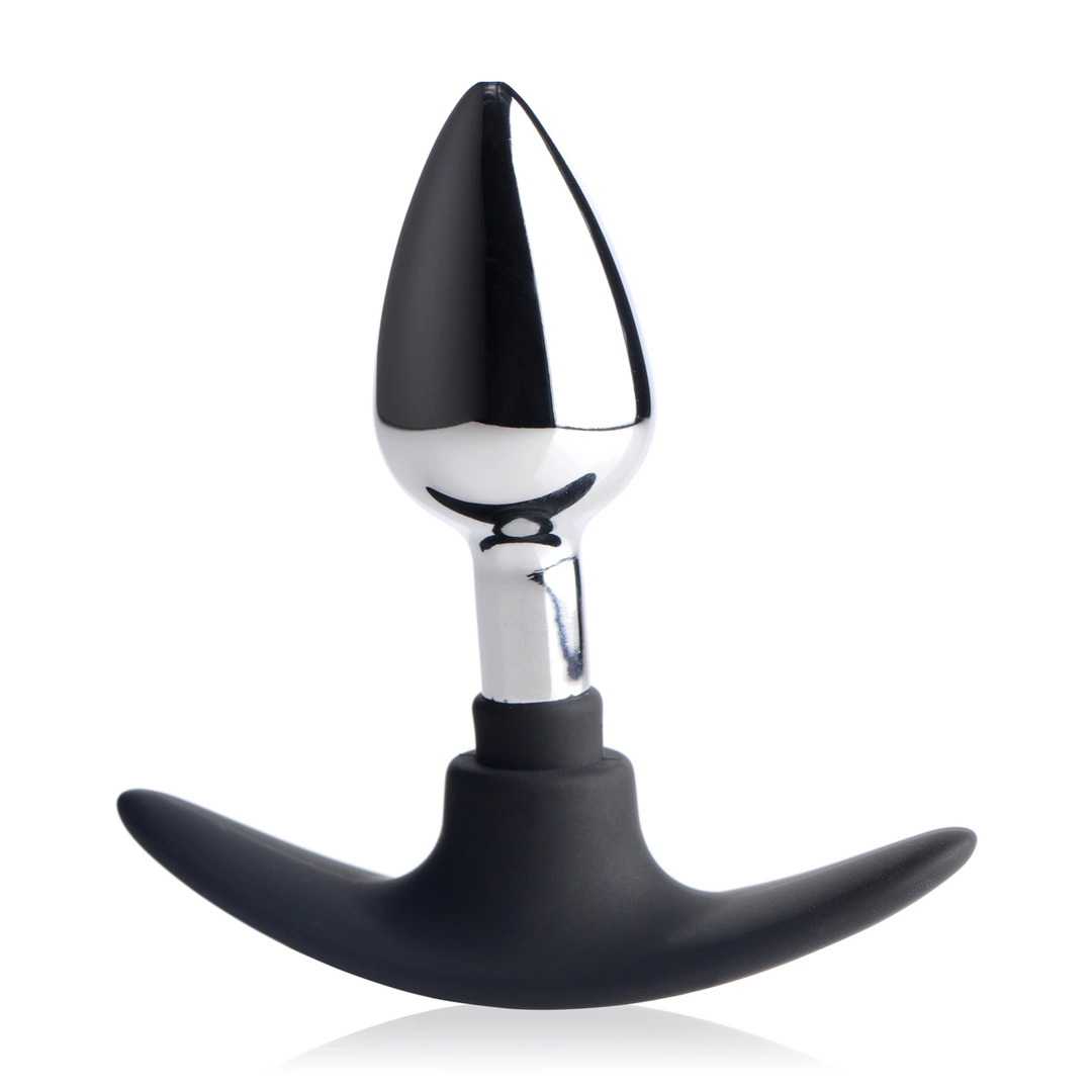 Dark Invader Small Metal-Silicone Plug with Weighted Core - Anelma Dark Invader Small Metal-Silicone Plug with Weighted Core