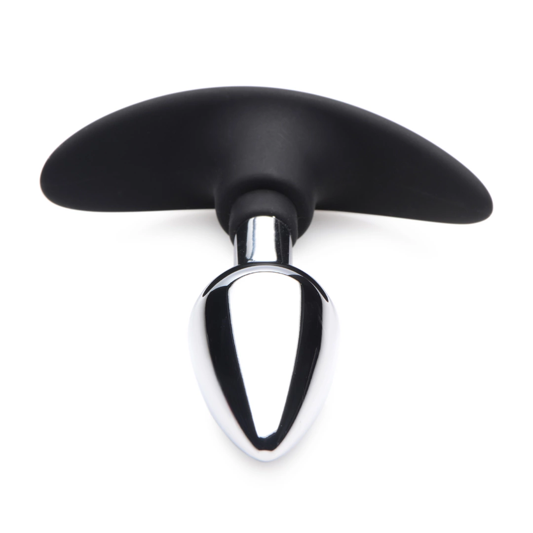 Dark Invader Small Metal-Silicone Plug with Weighted Core - Anelma Dark Invader Small Metal-Silicone Plug with Weighted Core