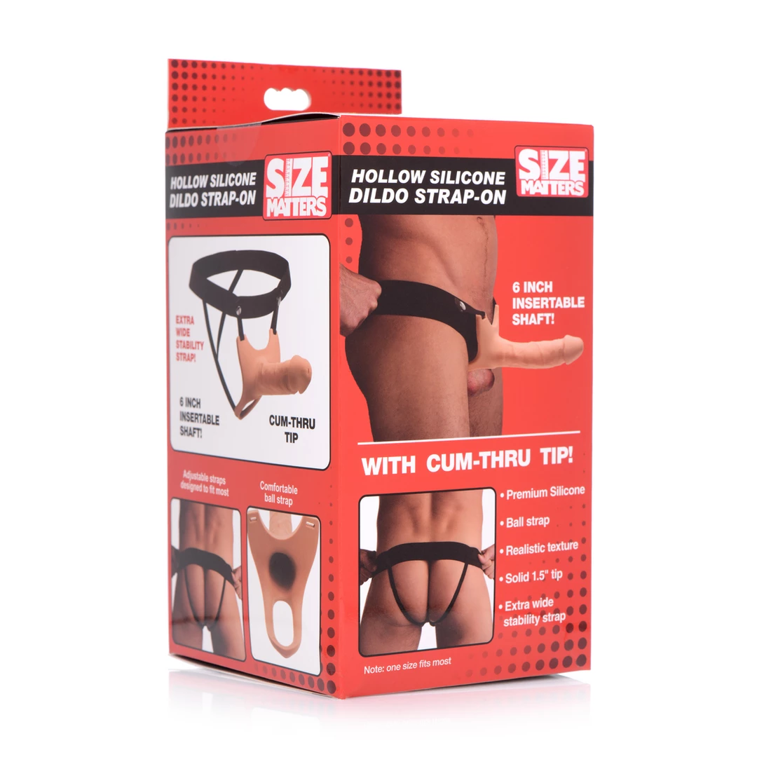 XR Brands Silicone Hollow System z paskiem regulowanym - Anelma eroticshop
