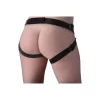 XR Brands Strap-On silikonowy zestaw z uprzężą 18 cm - Anelma Seducer Silicone System 7" Adjustable Harness Set