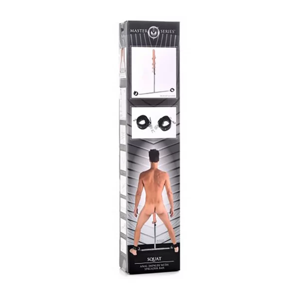 XR Brands Squat Adjustable Spreader Bar with Ankle Cuffs &