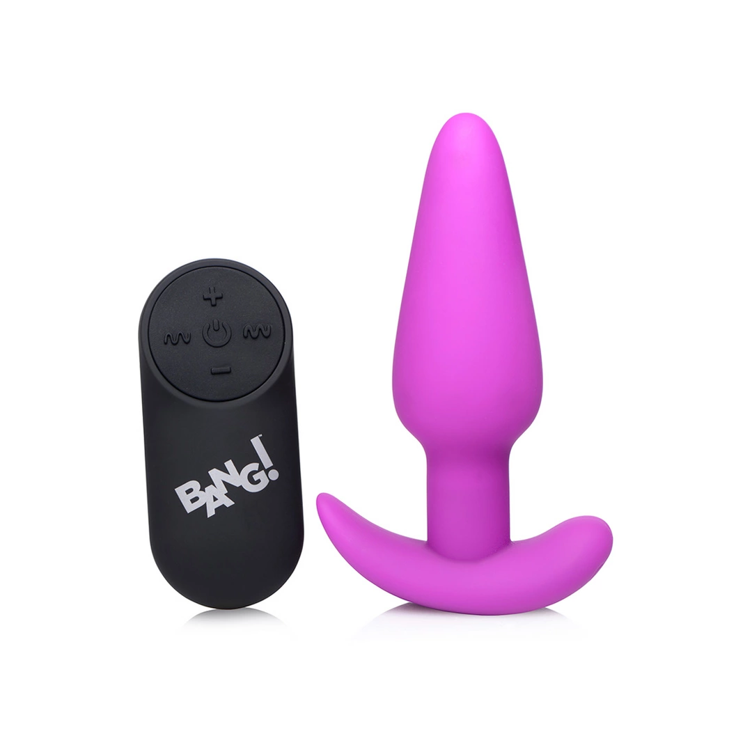 BANG Silicone Remote-Controlled Vibrating Plug